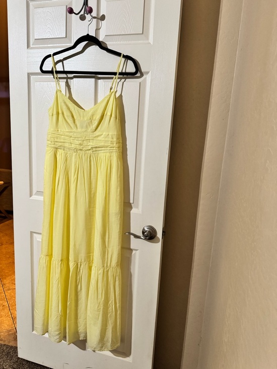 Universal Thread Dresses & Skirts - Universal Thread Pale Yellow Spaghetti-Strap Maxi Dress